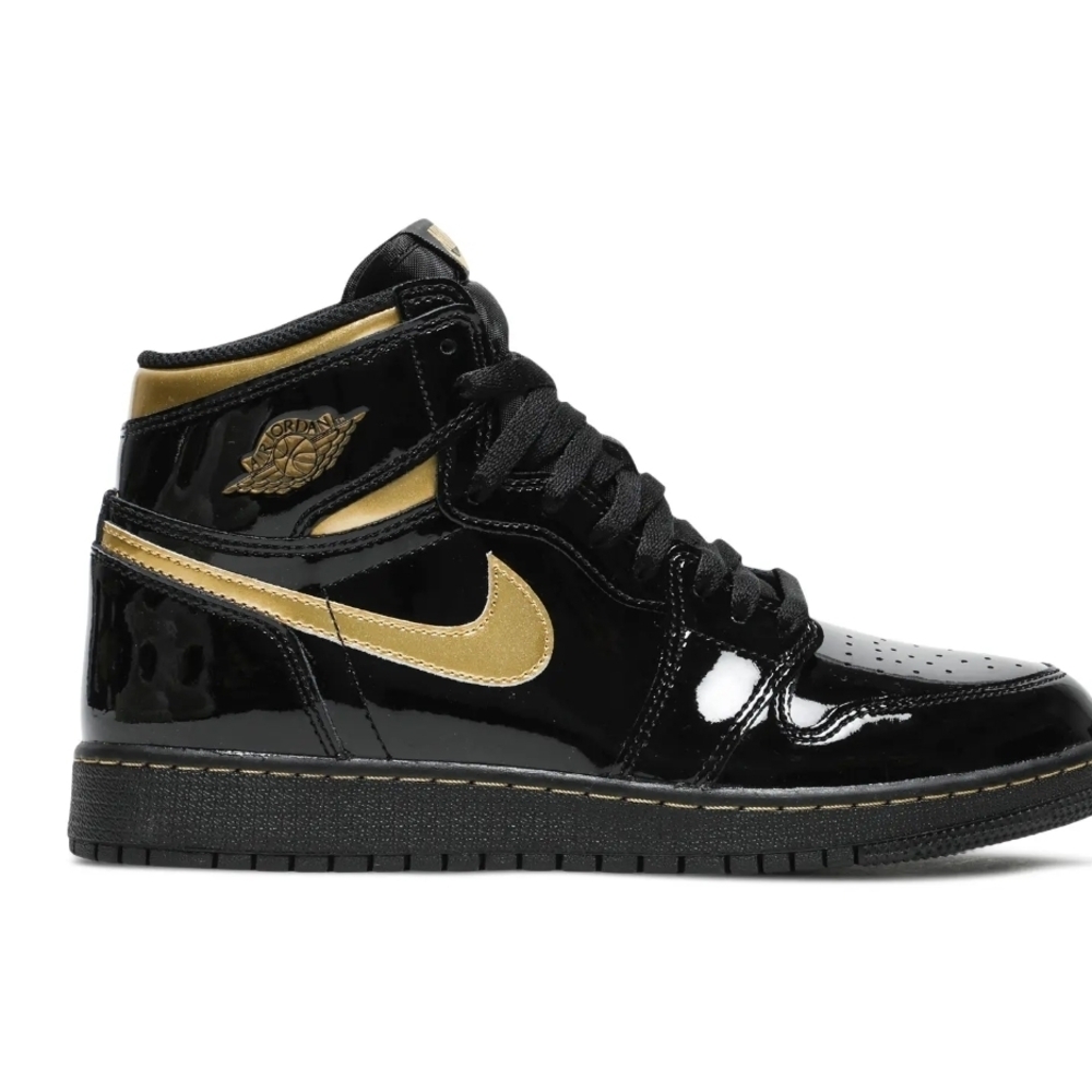 Nike Men's Black and Gold Sneakers